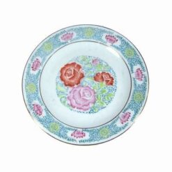 Farfurie decorativa cu bujorii dragostei