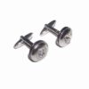 Butoni argintii cu cristal magic transparent