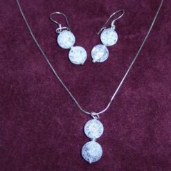 Set din argintcristal de stancaindustrial