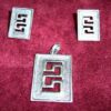 Set de bijuterii din argint cu simbolul sanatatii