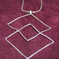 Colier Feng Shui din argint cu Cifra Opt