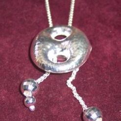 Colier Feng Shui din argint cu Cifra Opt