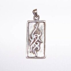 Pandantiv din argint cu simbolul puterii - model vintage