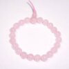 Bratara Mala din cuart roz - remediu Feng Shui, pe elastic