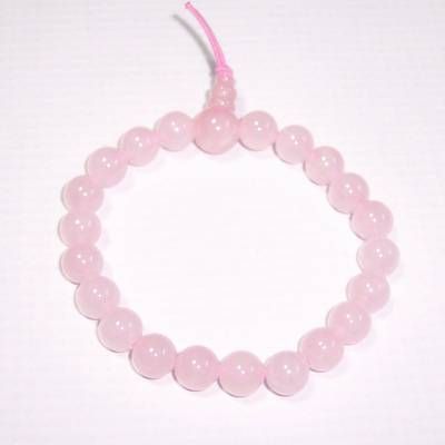Bratara Mala din cuart roz - remediu Feng Shui, pe elastic Bratara Mala din cuart roz - remediu Feng Shui, pe elastic