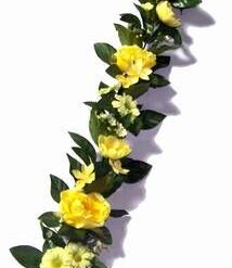 Ghirlanda galbena - 55 cm