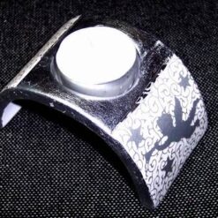 Suport de lumanari din ceramica cu ingeras de protectie