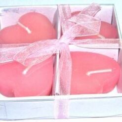 Lumanarile dragostei si sinceritatii - INIMI ROZ