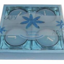 Set Feng Shui cu 4 suporti patrati si 4 lumanari rotunde