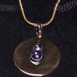 Pandantiv placat cu aur de 14k, cu Wu Lou