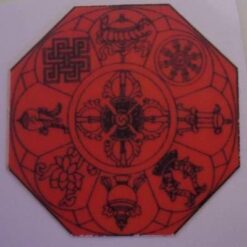 Card auto cu cele opt simboluri norocoase