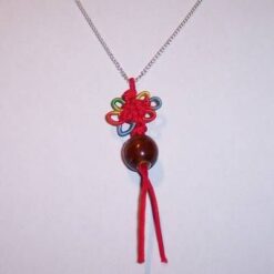 Pandantiv cu Nodul Mistic in curcubeu