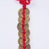 Sase monede I-Ching mici, cu nodul mistic