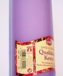 Lumanare Feng Shui, de culoare mov