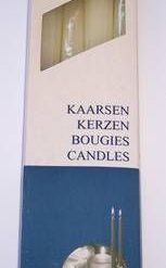 Set de patru lumanari Feng Shui mari - de culoare alba