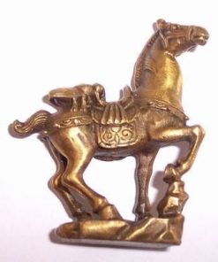 Albinuta pe cal - remediu Feng Shui auriu - din bronz
