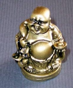 Mini Tablou Feng Shui cu Ganesh aurie din metal