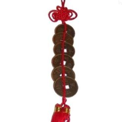 Sase monede I-Ching mari, cu nodul mistic