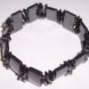 Bratara magnetica cu hematit pe elastic - remediu Feng Shui