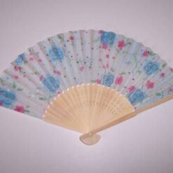 Evantai pentru dormitor din bambus si matase