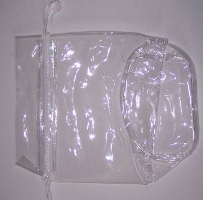 Saculet din plastic transparent, in forma de gentuta