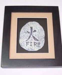 Tablou Feng Shui cu ideograma elementului Foc