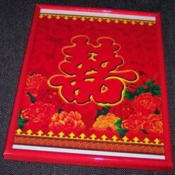 Tablou Feng Shui cu simbolul Dublei Fericiri