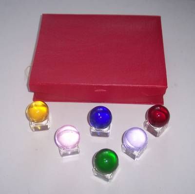 Set de 6 sfere colorate - remediu Feng Shui