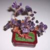 Copacel Feng Shui din ametist pe suport din ceramica