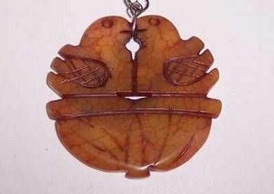 Amuleta Feng SHui din jad cu pasarile fericirii