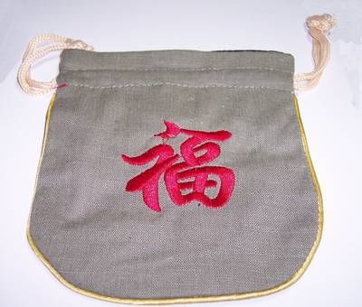 Saculet Feng Shui cu ideograma Norocului