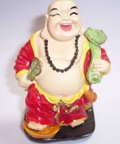 Buddha vesel pe pepita aurii cu Ru Yi
