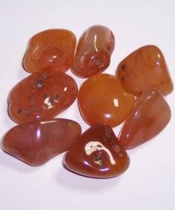 CENTRU - Set de 8 cristale din Calcit portocaliu