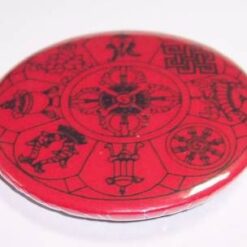 Insigna Feng Shui cu cele 8 simboluri tibetane