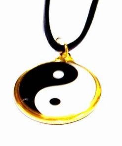 Talisman Feng Shui cu Yin-Yang auriu,