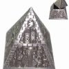 Piramida din antimoniu cu simboluri de protectie - mica