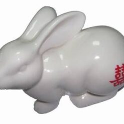 Iepurele Dragostei din portelan cu simbolul dublei fericiri