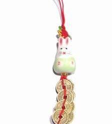 Iepuras din ceramica cu 8 monede - elementul Metal