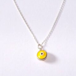 Pandantiv Ochiul lui Horus, din argint, pentru copii-galben