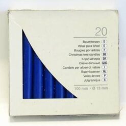 Set de 20 lumanari Feng Shui de culoare albastra