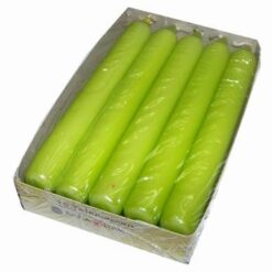 Set de 10 lumanari de culoare verde deschis