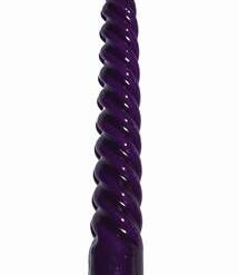 Lumanare in forma de spirala, de culoare mov - evolutie