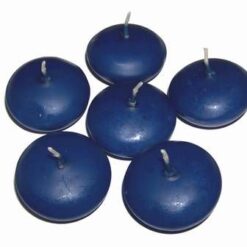 Set de 6 lumanari plutitoare, albastre, pentru sanatate