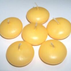 Set de 6 lumanari plutitoare, galbene, pentru forta