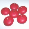 Set de 6 lumanari plutitoare, rosii, pentru dragoste