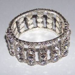 Bratara Trendy din metal cu strasuri