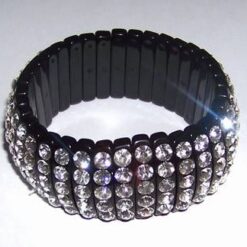 Bratara Trendy din material sintetic cu strasuri