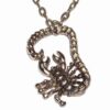 Pandantiv din metal de calitate pe lant - zodia Scorpion