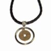 Pandantiv unisex Feng Shui cu moneda Pa Kua si cerc