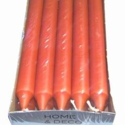 Set de10 lumanari portocalii